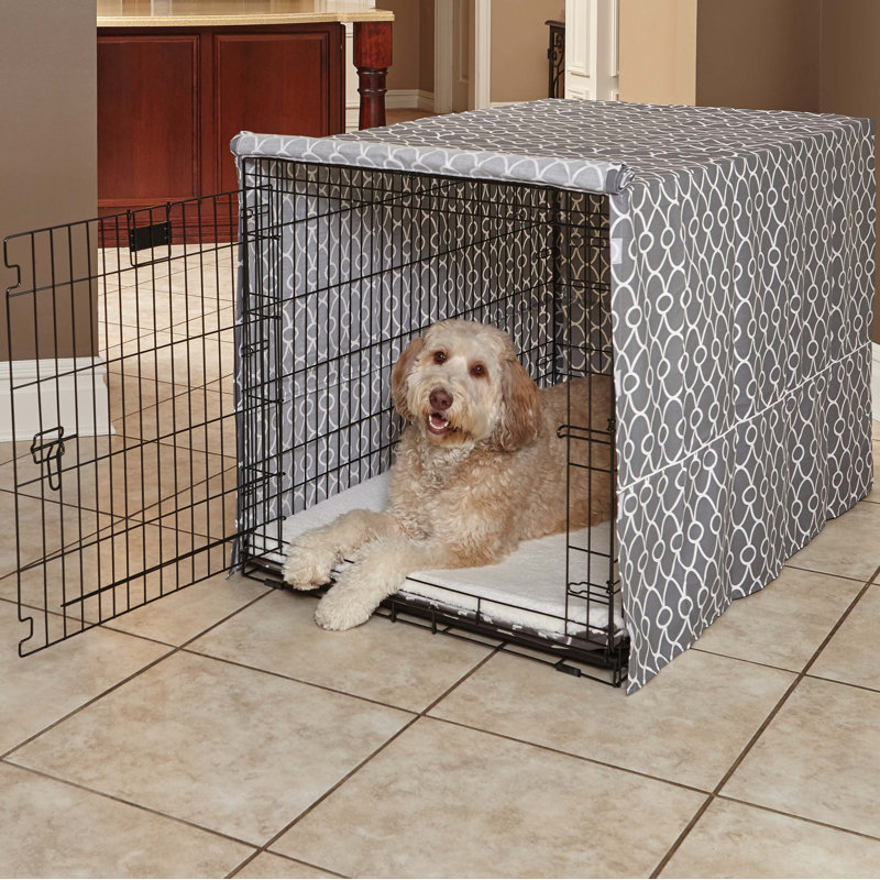 Midwest Homes For Pets Grey Quiet Time Defender Covella Crate Cover